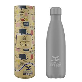 ESTIA θερμός "Save The Aegean" γκρί Matte 500ml