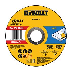 DEWALT δίσκος κοπής Ιnox & Μetal 125mm