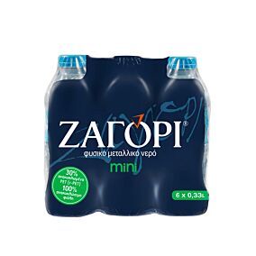 ΖΑΓΟΡΙ φυσικό νερό Green μεταλλικό 6x330ml