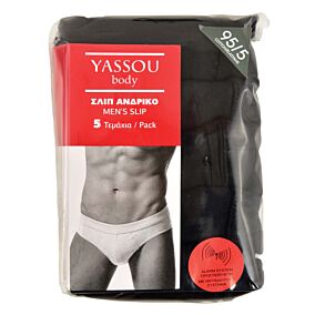 YASSOU BODY ανδρικό σλίπ μαύρο 5P M