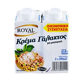 Κρέμα γάλακτος ROYAL light 23% λιπαρά (200ml)