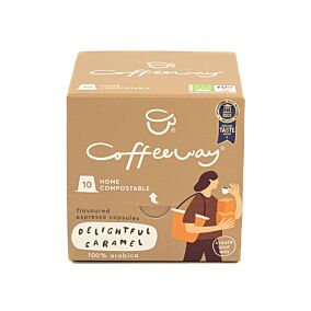 COFFEEWAY κάψουλες καφέ Espresso Caramel Nespresso 10 κάψουλες 50g