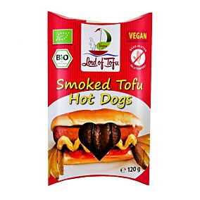 LORD OF TOFU τόφου βιολογικό με καπνιστά λουκάνικα Hot Dog 120g