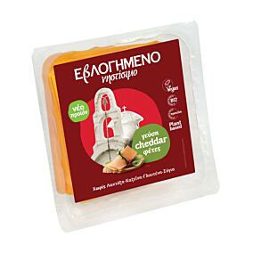 ΕΒΛΟΓΗΜΕΝΟ φυτικό αναπλήρωμα νηστίσιμο Cheddar σε φέτες 200g