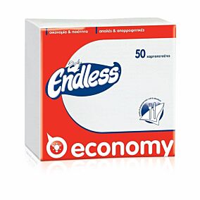 ENDLESS Economy χαρτοπετσέτες λευκές 50 φύλλα