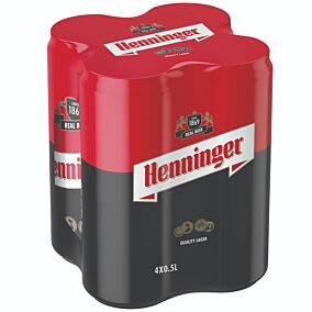 HENNINGER μπύρα κουτάκι 4x500ml