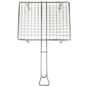 HOME & CAMP σχάρα BBQ επιχρωμιωμένη με 4 πόδια 40x30cm