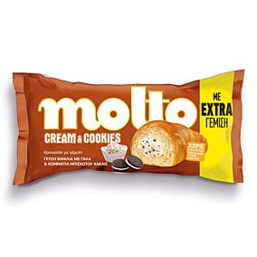 MOLTO κρουασάν Cream & Cookies βανίλια 98g