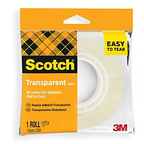 SCOTCH ταινίες διαφανείς 15mm x 33m