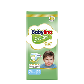 BABYLINO πάνες Sensitive No7 15+ Kg Value Pack 36τεμ. 