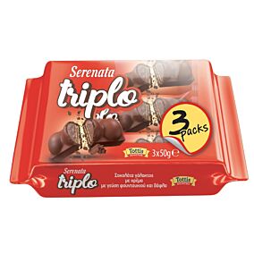 SERENATA Triplo σοκολάτα γάλακτος γεμιστή 3x50g