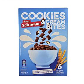 ΑΦΟΙ ΧΑΪΤΟΓΛΟΥ δημητριακά Cookies & Cream Bites 375g