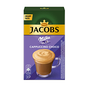 JACOBS καφές στιγμιαίος Cappuccino σοκολάτα με γεύση MILKA 8x126,4g