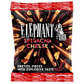 ELEPHANT Pretzel gourmet Sriracha cheese πρέτζελ με γεύση τυριού Sriracha 125gr