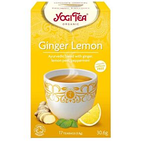 YOGI TEA τσάι με τζίντζερ και λεμόνι 30,6g