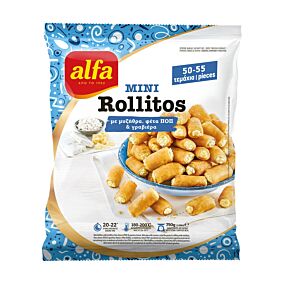 ALFA πιτάκια Mini Rollitos με μυζήθρα, φέτα & γραβίερα 750g