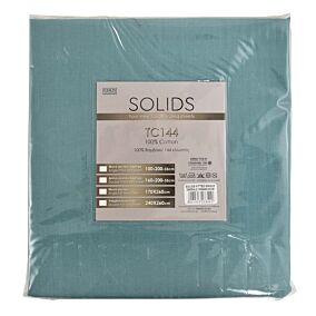 SOLIDS σεντόνι βαμβακερό 144TC σμαραγδί 100x200+35cm