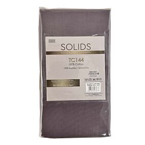 SOLIDS μαξιλαροθήκη 144TC σκούρο γκρί 2τεμ. 52x72+22cm