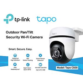 TP-LINK Tapo κάμερα παρακολούθησης εξωτερικού χώρου Wi-Fi Pan-Tilt C500