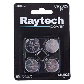 RAYTECH Power μπαταρίες λιθίου 4xCR2025