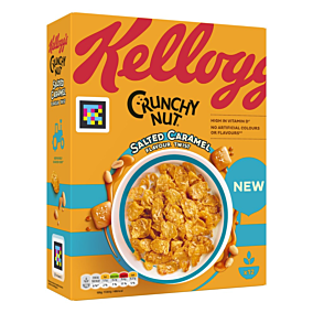 KELLOGG'S δημητριακά Crunchy Nut με αλατισμένη καραμέλα 375g