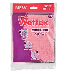 WETTEX πετσέτα Microfibre Soft 3 σε 1 2τεμ.