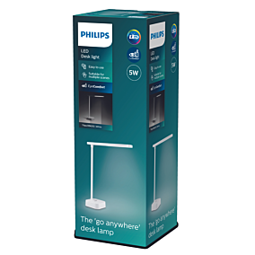 PHILIPS φωτιστικό Tilpa DSK212 LED άσπρο USB 90lm 5W