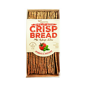 DANVITA παξιμαδάκια Crisp Bread ντομάτα & βασιλικό 130g