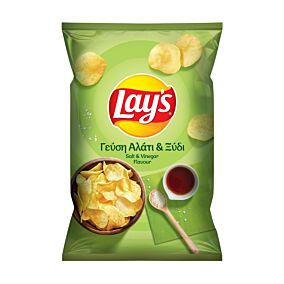 LAY'S τσιπς αλάτι & ξύδι 130g