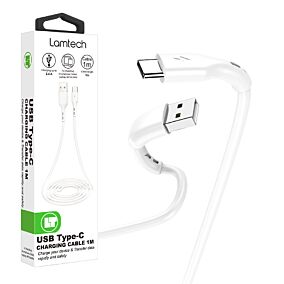 LAMTECH καλώδιο USB A - USB Type C 2.4A λευκό 1m