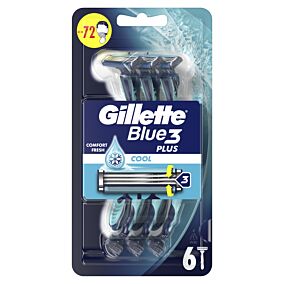 GILLETTE ξυραφάκια Blue3 Plus Cool 6τεμ.