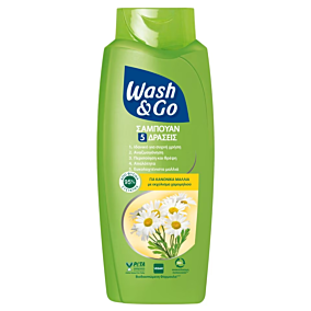 WASH & GO σαμπουάν για κανονικά μαλλιά 650ml