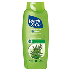 WASH & GO σαμπουάν για λιπαρά μαλλιά 650ml