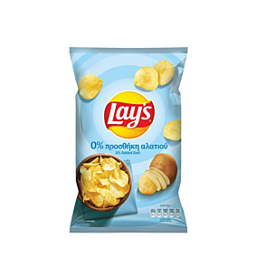 LAY'S τσιπς με 0% προσθήκσ αλατιού 130g