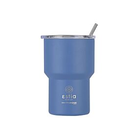 ESTIA κύπελλο & κάλυμμα καφέ Save Τhe Aegean Denim μπλε 400ml