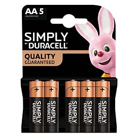 DURACELL μπαταρίες Simply Quality AA 5τεμ.