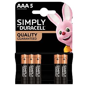 DURACELL μπαταρίες Simply Quality AAA 5τεμ.