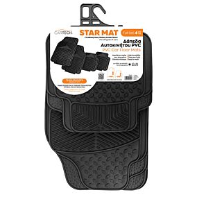 CARTECH δάπεδα Star Mat PVC Full Set μαύρα 4τεμ.