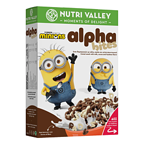 NUTRI VALLEY δημητριακά Minions Alphabites 375g