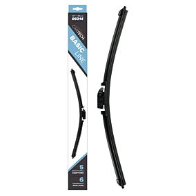 CARTECH υαλοκαθαριστήρας Basic Line με 5 αντάπτορες 17" 43cm