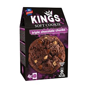 ΑΛΛΑΤΙΝΗ μπισκότα Soft Kings Triple Chocolate Chunks 160g