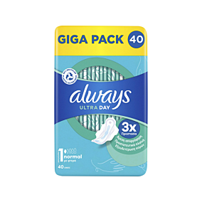 ALWAYS σερβιέτες Ultra Day No1 Giga Pack 40τεμ.