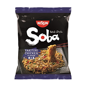 NISSIN νούντλς Soba γιακιτόρι κοτόπουλο 110g