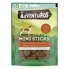 PURINA σνακ σκύλου Adventuros Mini Sticks με βούβαλο 6x90g