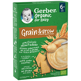 GERBER ORGANIC βρεφικά δημητριακά βιολογικά με βρώμη & μπισκότο 200g