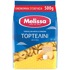 MELISSA ζυμαρικά τορτελίνι γεμιστό 5 τυριών 500g