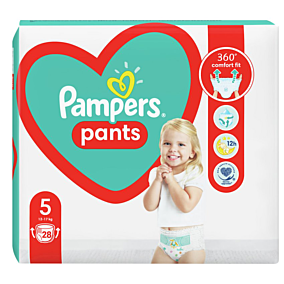 PAMPERS πάνες κλειστές Nο.5 Value Pack 28τεμ.