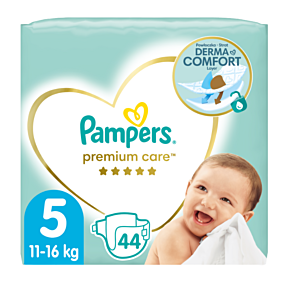 PAMPERS πάνες Premium Care Νο.5 Jumbo 44τεμ.