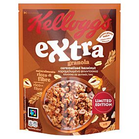 KELLOGG'S τραγανές μπουκιές βρώμης Extra με καραμελωμένα φουντούκια 375g