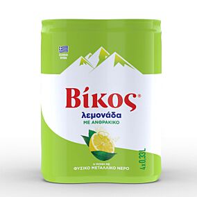 ΒΙΚΟΣ αναψυκτικό λεμονάδα με ανθρακικό 4x330ml